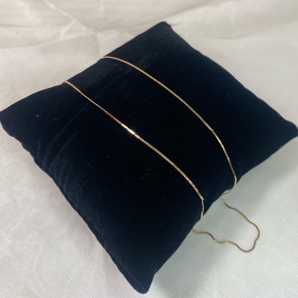 14K YELLOW GOLD SERPENTINE chain necklace MADE IN ITALY VINTAGE REAL GOLD 18” - Picture 5 of 12